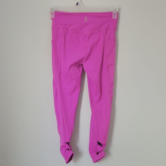 Free People Movement Bright Pink Wave Rider Leggings Size Small - Picture 3 of 11